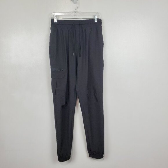 MTA Sport Women's Black Pull-On Elastic Drawstring Waist Jogger Pants Size M - Picture 1 of 14